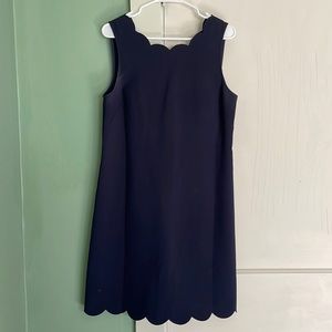 J- Crew Scallop Cocktail Shift Dress